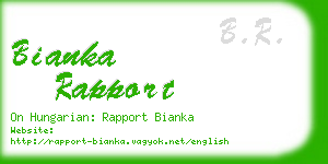 bianka rapport business card